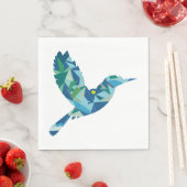 Geometrischer farbiger Bird Serviette (Beispiel)