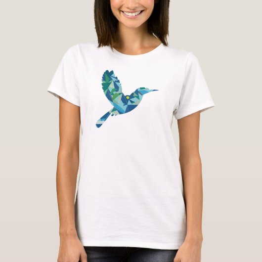 Geometrischer farbiger Bird T-Shirt (Vorderseite)