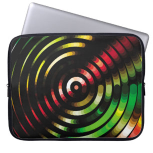 Geometrischer farbiger Hintergrund. Abstrakte Hälf Laptopschutzhülle