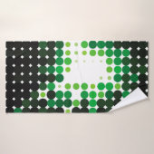 Geometrischer, farbiger Vintager Hintergrund. Abst Badehandtuch (Badehandtuch)
