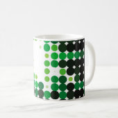 Geometrischer, farbiger Vintager Hintergrund. Abst Kaffeetasse (VorderseiteRechts)