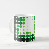 Geometrischer, farbiger Vintager Hintergrund. Abst Kaffeetasse (Vorderseite Links)