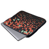 Geometrischer, farbiger Vintager Hintergrund. Abst Laptopschutzhülle (Vorne Knopf)