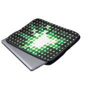 Geometrischer, farbiger Vintager Hintergrund. Abst Laptopschutzhülle (Vorne Knopf)