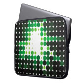 Geometrischer, farbiger Vintager Hintergrund. Abst Laptopschutzhülle (Vorderseite Links)