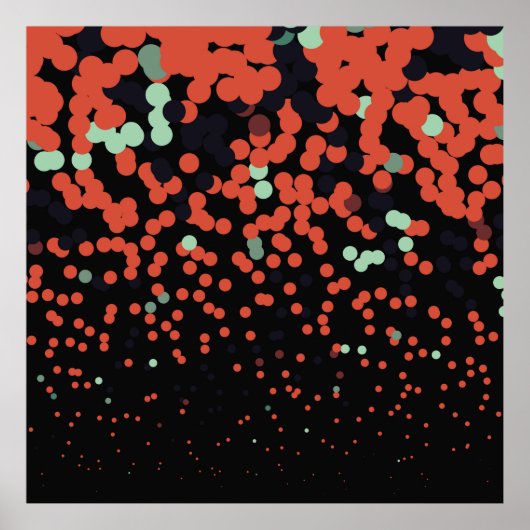 Geometrischer, farbiger Vintager Hintergrund. Abst Poster (Vorne)