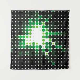 Geometrischer, farbiger Vintager Hintergrund. Abst Wandteppich