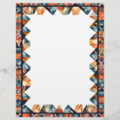Geometrischer Farbrahmen Briefbogen (Vorderseite)