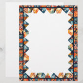 Geometrischer Farbrahmen Briefbogen (Vorne/Hinten)