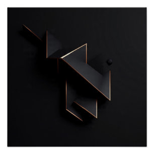 Geometrischer Finsternis Poster