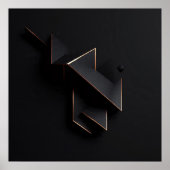 Geometrischer Finsternis Poster (Vorne)