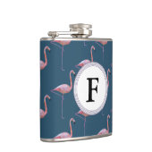 Geometrischer Flamingo-Druck-kundengerechte Flachmann (Rechts)