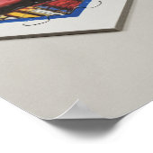 Geometrischer Fokus: Jigsaw Puzzle Border and Edge Poster (Ecke)