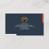 Geometrischer Form-Mathe-Überformatmathematiker Visitenkarte (Rückseite)