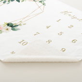 Geometrischer Frühjahr Florals Baby Milestone Sherpadecke (3/4)