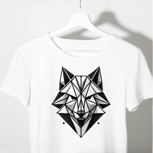 geometrischer Fuchs-T - Shirt