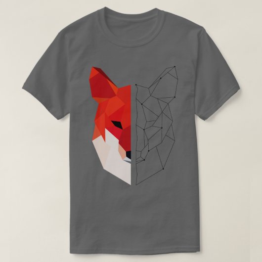 Geometrischer Fuchs T-Shirt (Design vorne)