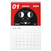 Geometrischer Geist: Japanisches Juunishi-Tier Kalender (Jan 2026)