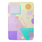 Geometrischer gelber Druck Badematte (Vorderseite Vertikal)