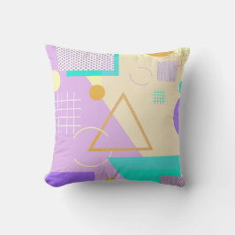 Geometrischer gelber Druck Kissen