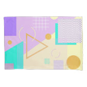 Geometrischer gelber Druck Kissenbezug (Vorderseite)