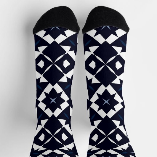 Geometrischer Gemusterter Hintergrund Socken (Oben)