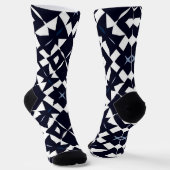 Geometrischer Gemusterter Hintergrund Socken (Gewinkelt)