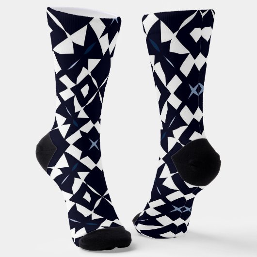 Geometrischer Gemusterter Hintergrund Socken (Gewinkelt)