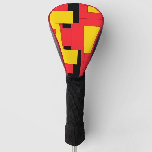Geometrischer Genuss Golf Headcover (Vorderseite)