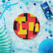 Geometrischer Genuss Pappteller (Party)