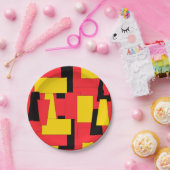 Geometrischer Genuss Pappteller (Party)