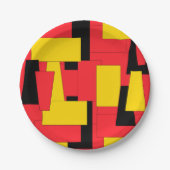 Geometrischer Genuss Pappteller (Vorderseite)