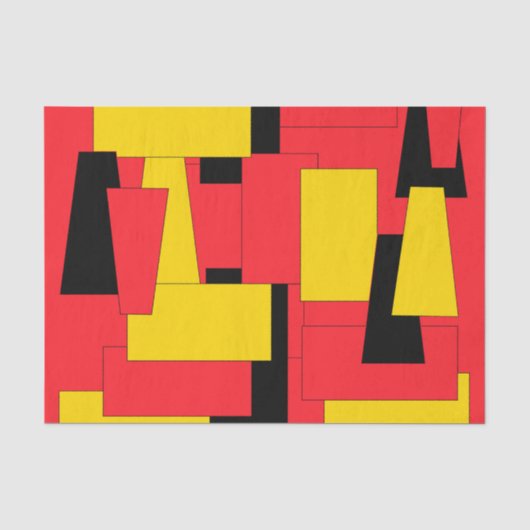 Geometrischer Genuss Seidenpapier (Vorderseite)