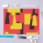 Geometrischer Genuss Seidenpapier (Handwerk)