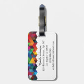 Geometrischer Gepäckanhänger (Rückseite vertikal)