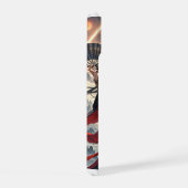 Geometrischer Glamour: Kühne Muster für Luxusräume iPhone 15 Hülle (Rechte Seite)