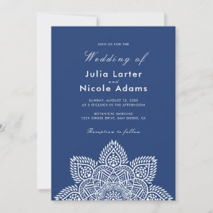 Geometrischer Glitter Metallischer Luxus Hochzeits Einladung