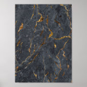 Geometrischer Glitzer aus Marmor Poster (Vorne)