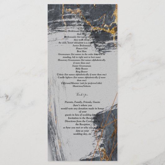 Geometrischer Glitzer aus Marmor Programm (Rückseite)