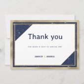 Geometrischer Glitzer der Goldmedaille Einladung (Vorderseite)