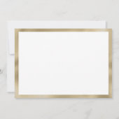 Geometrischer Glitzer der Goldmedaille Einladung (Rückseite)