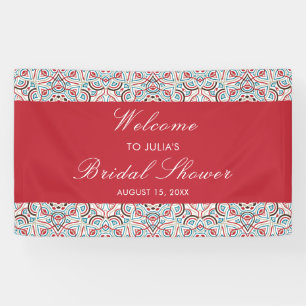 Geometrischer Glitzernder Metallischer Luxus Braut Banner