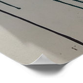 Geometrischer Graffiti-Splash Poster (Ecke)