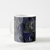 Geometrischer Grundierdruck Kaffeetasse (Vorderseite Links)