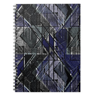 Geometrischer Grundierdruck Notizblock