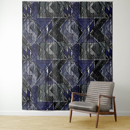 Geometrischer Grundierdruck Wandteppich (Beispiel)