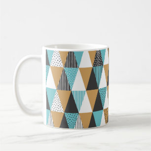 Geometrischer Hintergrund. Abstrakte Vintage Darst Kaffeetasse