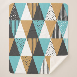 Geometrischer Hintergrund. Abstrakte Vintage Darst Sherpadecke