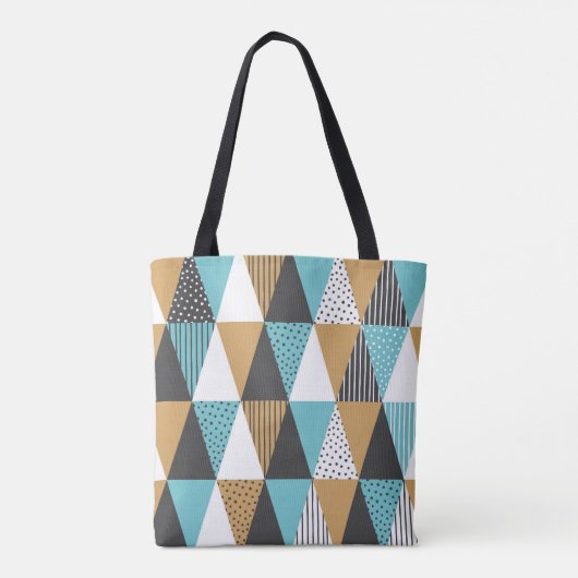 Geometrischer Hintergrund. Abstrakte Vintage Darst Tasche (Rückseite)