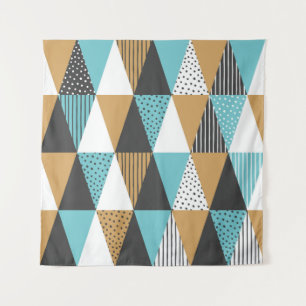 Geometrischer Hintergrund. Abstrakte Vintage Darst Wandteppich